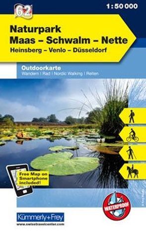 Naturpark Maas, Schwalm, Nette, Nr. 62 Outdoorkarte Deutschland 1:50 000