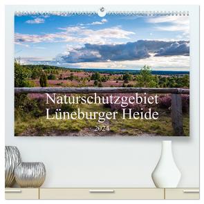 Naturschutzgebiet Lüneburger Heide (hochwertiger Premium Wandkalender 2024 DIN A2 quer), Kunstdruck in Hochglanz von Lorenzen-Müller,  Sandra