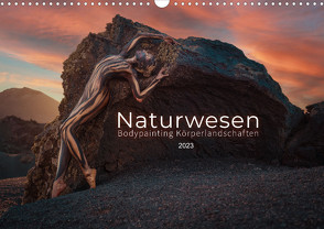 Naturwesen – Bodypainting Körperlandschaften (Wandkalender 2023 DIN A3 quer) von Boehm,  Julie