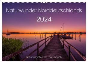 Naturwunder Norddeutschlands (Wandkalender 2024 DIN A2 quer), CALVENDO Monatskalender von Kranich,  Laura