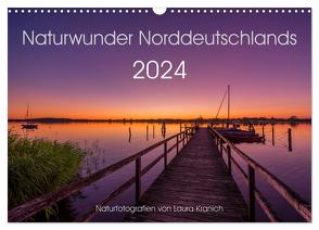 Naturwunder Norddeutschlands (Wandkalender 2024 DIN A3 quer), CALVENDO Monatskalender von Kranich,  Laura