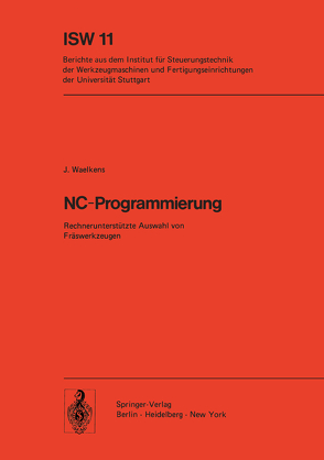 NC-Programmierung von Waelkens,  J.