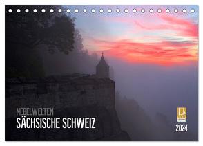 Nebelwelten Sächsische Schweiz (Tischkalender 2024 DIN A5 quer), CALVENDO Monatskalender von Meutzner,  Dirk