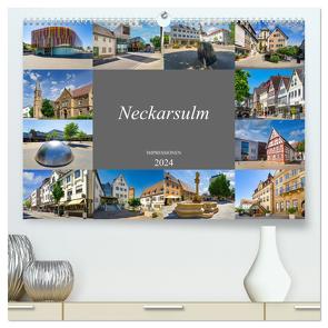 Neckarsulm Impressionen (hochwertiger Premium Wandkalender 2024 DIN A2 quer), Kunstdruck in Hochglanz von Meutzner,  Dirk