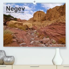 NEGEV Wege in der Wüste (Premium, hochwertiger DIN A2 Wandkalender 2022, Kunstdruck in Hochglanz) von Rechberger,  Gabriele