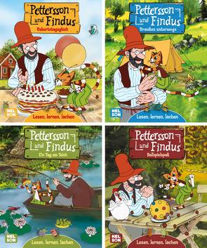 Nelson Mini-Bücher: 4er Pettersson und Findus 1-4