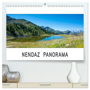 Nendaz Panorama (hochwertiger Premium Wandkalender 2024 DIN A2 quer), Kunstdruck in Hochglanz von Kellmann-Art,  Kellmann-Art