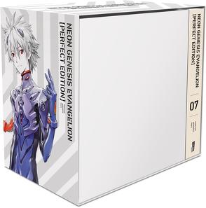 Neon Genesis Evangelion – Perfect Edition, Band 7 im Sammelschuber mit Extras (limitierte Edition) von Bockel,  Antje, Sadamoto,  Yoshiyuki