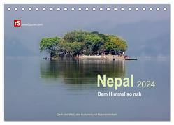 Nepal 2024 – Dem Himmel so nah (Tischkalender 2024 DIN A5 quer), CALVENDO Monatskalender von Bergwitz,  Uwe