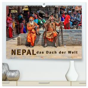 Nepal – das Dach der Welt (hochwertiger Premium Wandkalender 2024 DIN A2 quer), Kunstdruck in Hochglanz von Roder,  Peter