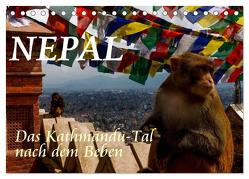 Nepal-Das Kathmandu-Tal nach dem Beben (Tischkalender 2024 DIN A5 quer), CALVENDO Monatskalender von Baumert,  Frank