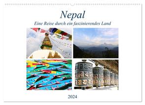 Nepal Eine Reise durch ein faszinierendes Land (Wandkalender 2024 DIN A2 quer), CALVENDO Monatskalender von Graupner,  Denise