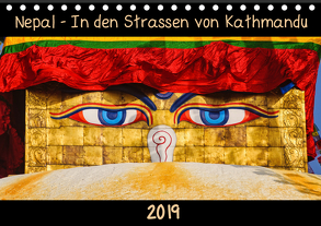 Nepal – In den Straßen von Kathmandu (Tischkalender 2019 DIN A5 quer) von Niemann,  Maro