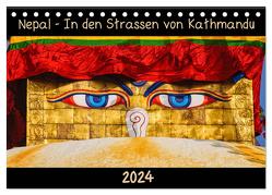 Nepal – In den Straßen von Kathmandu (Tischkalender 2024 DIN A5 quer), CALVENDO Monatskalender von Niemann,  Maro