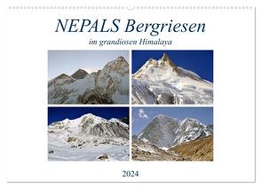 NEPALS Bergriesen im grandiosen Himalaya (Wandkalender 2024 DIN A2 quer), CALVENDO Monatskalender von Senff,  Ulrich