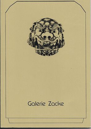 NETSUKE Ausstellung 1983 von Zacken,  Wolfmar