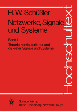 Netzwerke, Signale und Systeme von Schüßler,  Hans Wilhelm