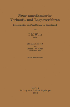 Neue amerikanische Verkaufs- und Lagerverfahren von Allen,  NA, Witte,  NA