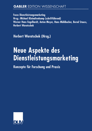 Neue Aspekte des Dienstleistungsmarketing von Woratschek,  Herbert