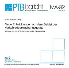 Neue Entwicklung auf dem Gebiet der Verkehrsüberwachuungsgeräte von Märtens,  Frank