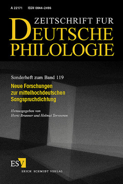 Neue Forschungen zur mittelhochdeutschen Sangspruchdichtung von Brunner,  Horst, Tervooren,  Helmut