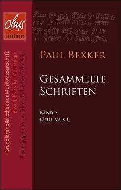 Neue Musik von Bekker,  Paul