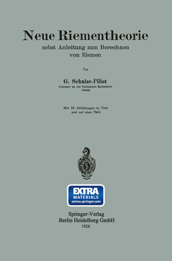 Neue Riementheorie von Schulze-Pillot,  Gerhard