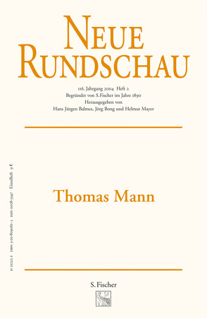 Neue Rundschau 2005/2 von Balmes,  Hans-Jürgen, Bong,  Jörg, Mayer,  Helmut