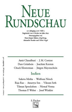 Neue Rundschau 2006/3 von Balmes,  Hans-Jürgen, Bong,  Jörg, Roesler,  Alexander, Vogel,  Oliver