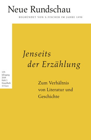 Neue Rundschau 2018/3 von Balmes,  Hans-Jürgen, Bong,  Jörg, Roesler,  Alexander, Vogel,  Oliver