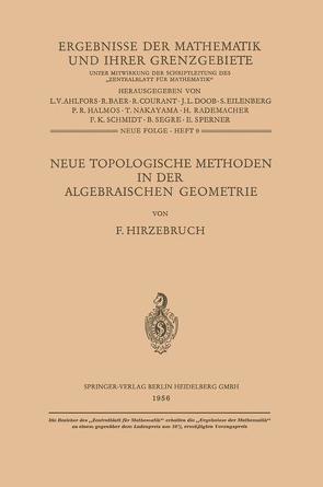 Neue Topologische Methoden in der Algebraischen Geometrie von Hirzebruch,  Fritz