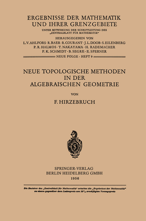 Neue Topologische Methoden in der Algebraischen Geometrie von Hirzebruch,  Friedrich