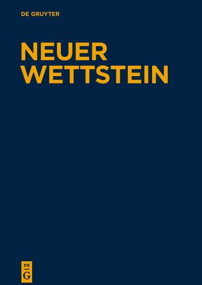 Neuer Wettstein. Texte zu den Evangelien und zur Apostelgeschichte / Texte zum Matthäusevangelium von Labahn,  Michael, Lang,  Manfred, Schnelle,  Udo