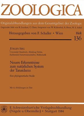 Neuere Erkenntnisse zum natürlichen System der Tanaidacea von Sieg,  Jürgen