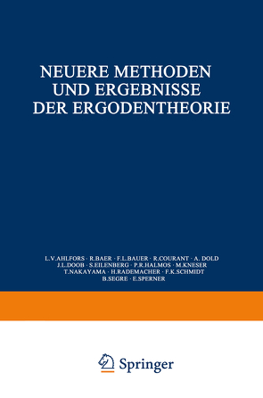 Neuere Methoden und Ergebnisse der Ergodentheorie von Jacobs,  Konrad