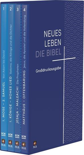 Neues Leben. Die Bibel, Großdruckausgabe in 4 Bänden