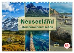 Neuseeland – atemberaubend schön (Wandkalender 2024 DIN A3 quer), CALVENDO Monatskalender von Roder,  Peter