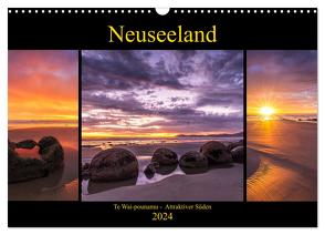 Neuseeland – Attraktiver Süden (Wandkalender 2024 DIN A3 quer), CALVENDO Monatskalender von Klinder,  Thomas