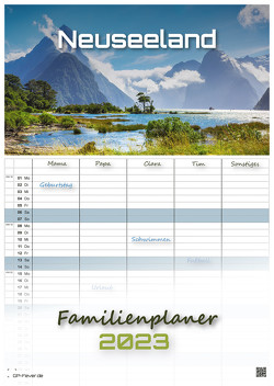 Neuseeland – Das Land der langen weißen Wolke – 2023 – Kalender DIN A3 – (Familienplaner) von GP-Fever.de