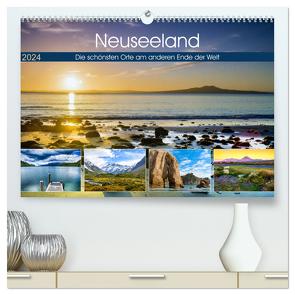 Neuseeland – Die schönsten Orte am anderen Ende der Welt (hochwertiger Premium Wandkalender 2024 DIN A2 quer), Kunstdruck in Hochglanz von Bosse,  Christian