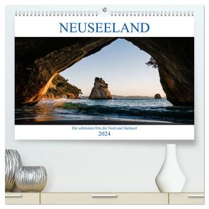 Neuseeland – Die schönsten Orte der Nord- und Südinsel (hochwertiger Premium Wandkalender 2024 DIN A2 quer), Kunstdruck in Hochglanz von Kondler,  Igor