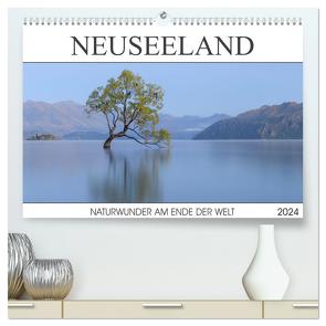 Neuseeland – Naturwunder am Ende der Welt (hochwertiger Premium Wandkalender 2024 DIN A2 quer), Kunstdruck in Hochglanz von Heeb,  Christian