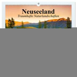 Neuseeland. Traumhafte Naturlandschaften (hochwertiger Premium Wandkalender 2024 DIN A2 quer), Kunstdruck in Hochglanz von Stanzer,  Elisabeth