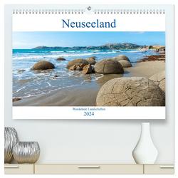 Neuseeland – Wandelnde Landschaften (hochwertiger Premium Wandkalender 2024 DIN A2 quer), Kunstdruck in Hochglanz von pixs:sell,  pixs:sell