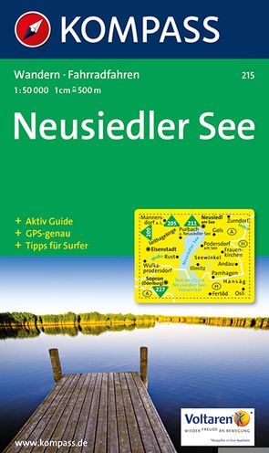 KOMPASS Wanderkarte 215 Neusiedler See 1:50.000 von KOMPASS-Karten GmbH