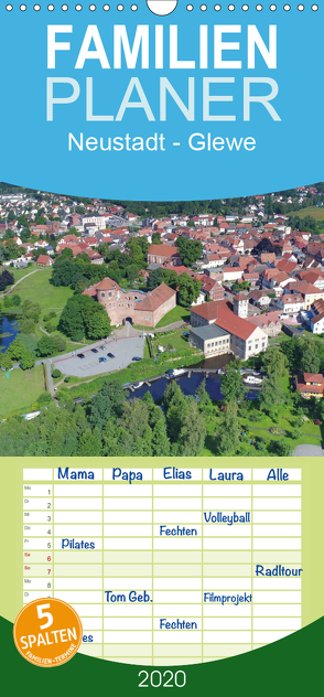 Neustadt-Glewe – Familienplaner hoch (Wandkalender 2020 , 21 cm x 45 cm, hoch) von Rein,  Markus