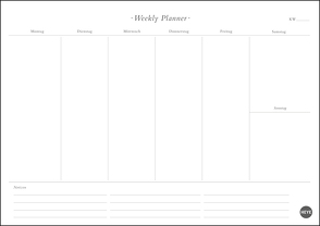 Neutral Weekly Planner A4 von Heye