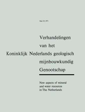 New aspects of mineral and water resources in The Netherlands von van der Sijp,  Jaap Willem Charles Marie van der