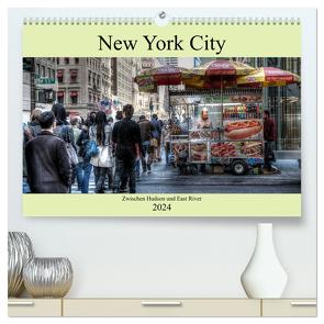 New York City – Zwischen Hudson und East River (hochwertiger Premium Wandkalender 2024 DIN A2 quer), Kunstdruck in Hochglanz von Härlein,  Peter