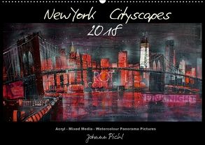 New York Cityscapes 2018 (Wandkalender 2018 DIN A2 quer) von Pickl,  Johann